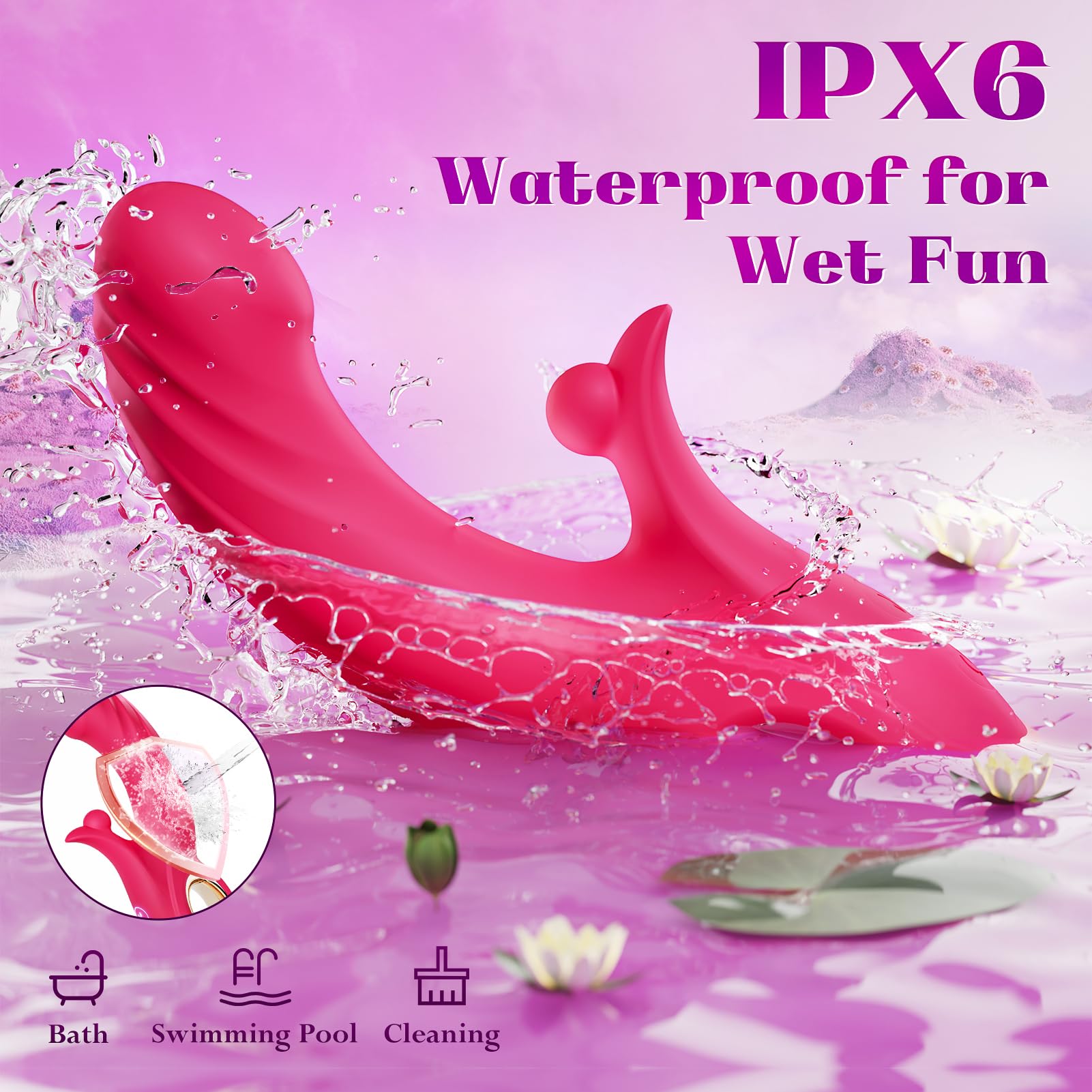 Rabbit Vibrator for Women - Dual Stimulation G Spot & Clitoral Vibrator with 10 Vibration & 7 Thrusting Modes, Heating Function - Adult Sex Toy for Solo Play & Couples Intimacy | Perfect for Romantic Evenings & Spicing Up Your Relationship