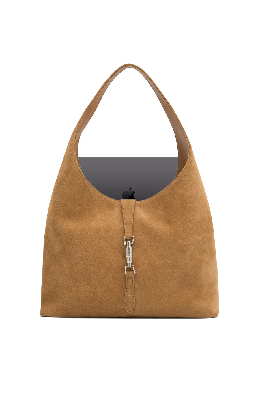The Piper Honey Suede Bag - Stylish & Durable Crossbody Purse for Women | Perfect for Work, Travel & Everyday Use