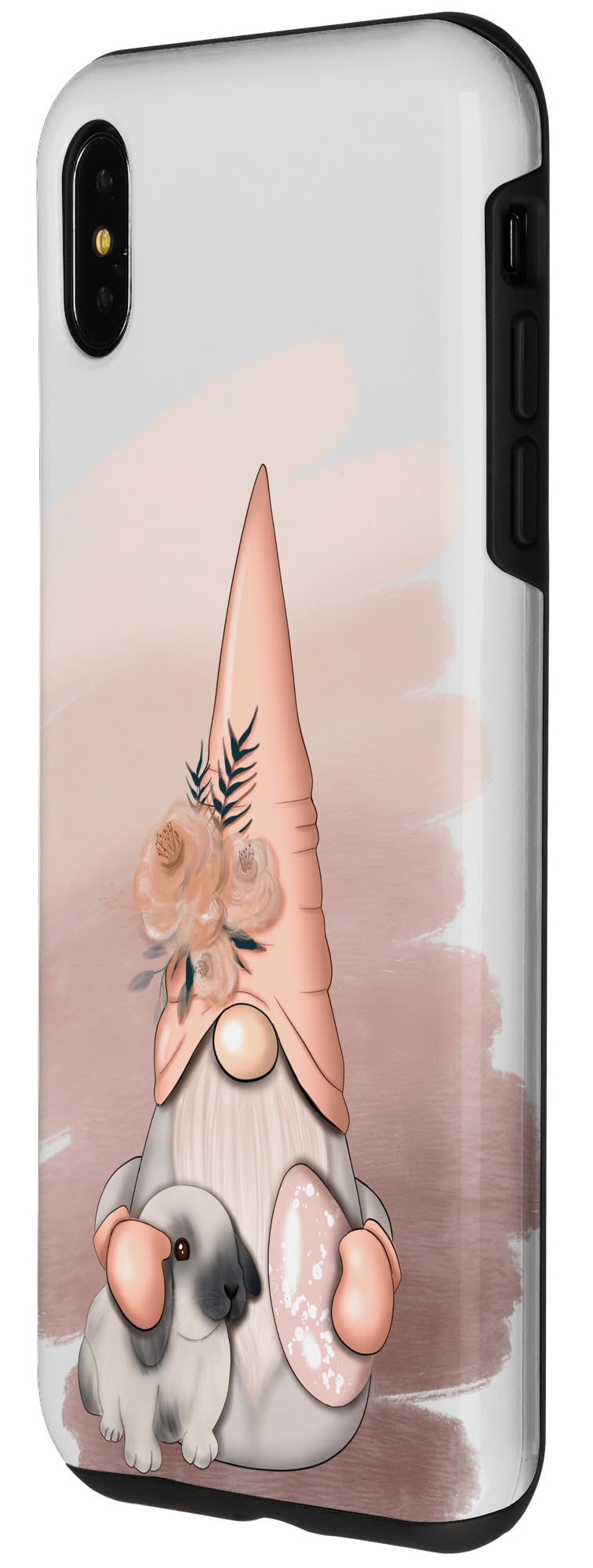 iPhone XS Max Case - Pastel Easter Gnome Bunny Rabbit Egg Design | Cute Protective Phone Cover for Spring, Easter Gifts & Everyday Use