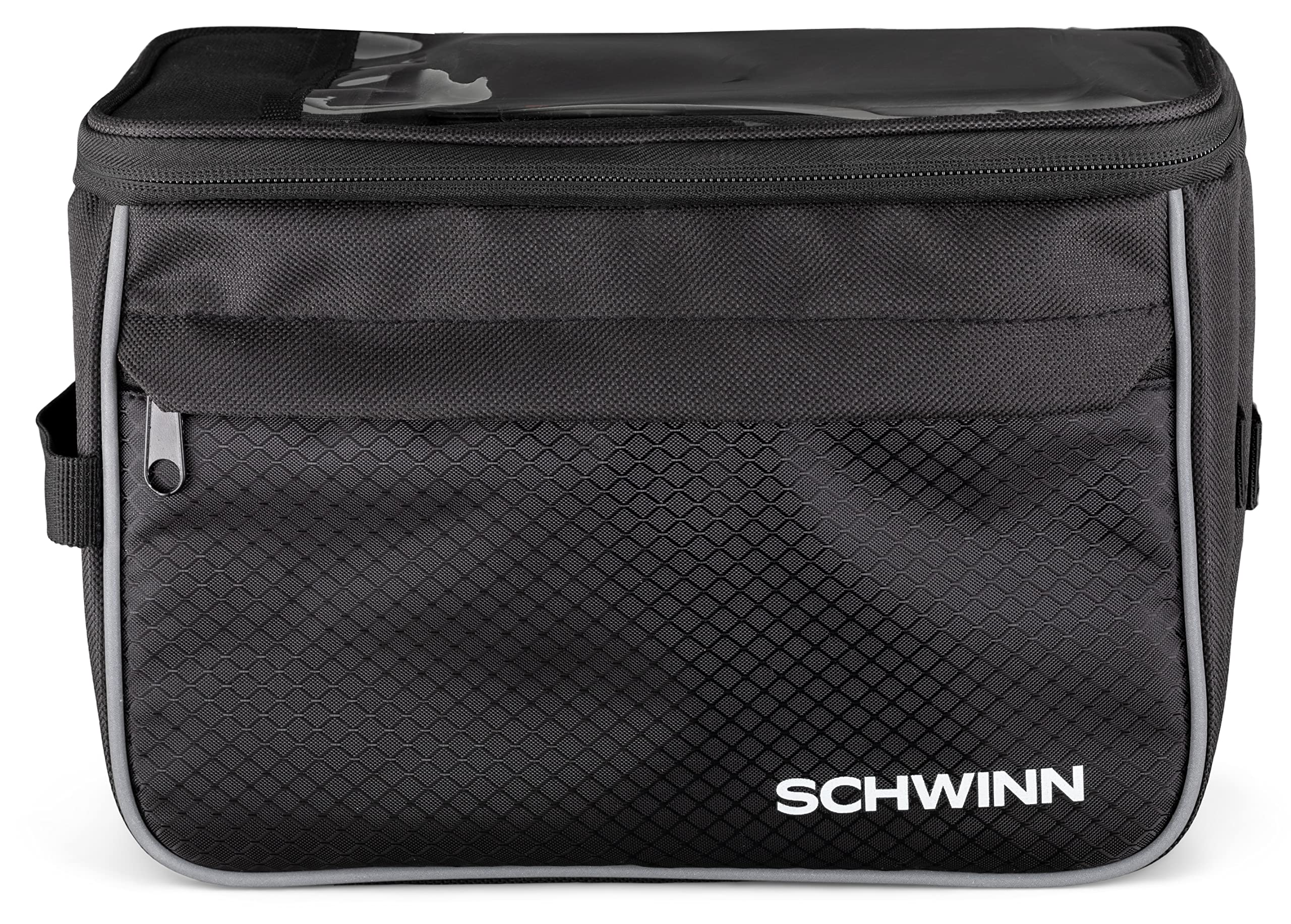 **Schwinn Waterproof Bike Pannier Bag - Easy Attach Bicycle Storage for Cell Phone, Snacks & Wallet - Durable Mounted Bike Accessories for Commuting, Cycling & Outdoor Adventures**