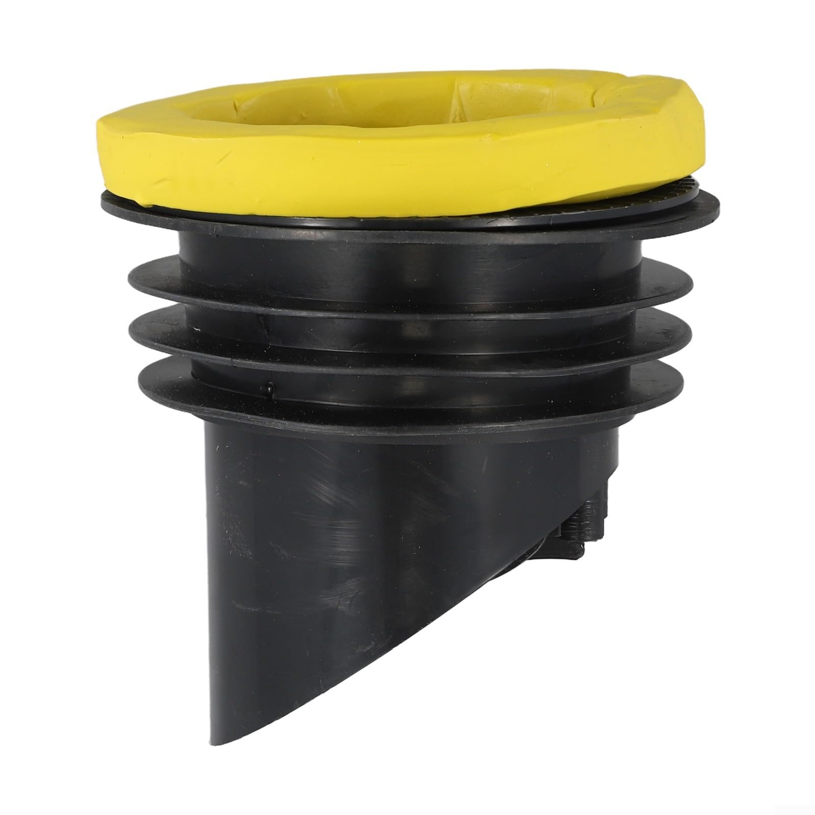 **Toilet Flange Wax Ring with Backflow Prevention Valve - Leak-Proof Rubber Seal for Drain Pipe - Toilet Flange Sealing Ring Check Valve (Black) - Ideal for Bathroom Plumbing Repairs and Leak Prevention**
