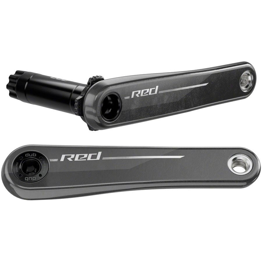SRAM RED 172.5mm Crank Arm Set - 12-Speed Compatible, 8-Bolt Direct Mount, DUB Spindle Interface, Natural Carbon Finish (E1) | Premium Road Bike Crankset for Competitive Cycling & Performance Upgrades