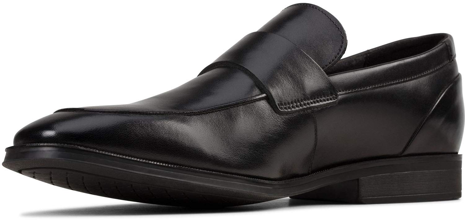 Clarks Men's Gilman Free Loafer Shoes - Comfortable Slip-On Casual Dress Shoes for Business & Travel - Premium Leather Loafers for Men