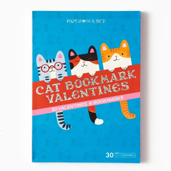 Valentine's Day Cat Bookmark - Cute Animal Bookmark for Kids & Adults - Perfect Gift for Book Lovers & Cat Enthusiasts - Use for Reading, Gifts, School & Library