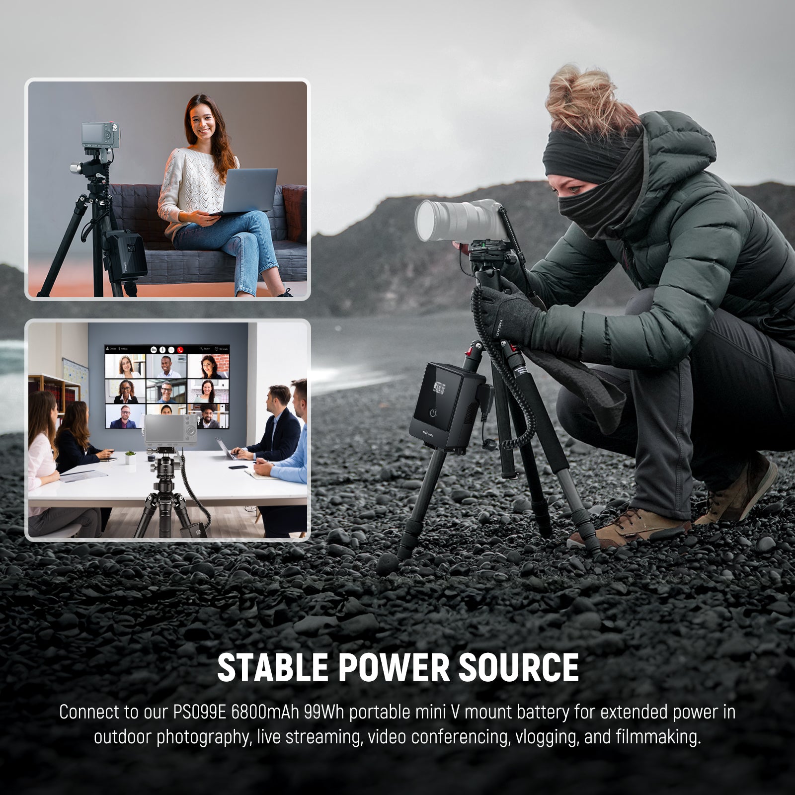 NEEWER VP BLC12 D Tap to DMW BLC12 Dummy Battery for V Mount Battery - Power Your Camera Continuously for Film & Photography