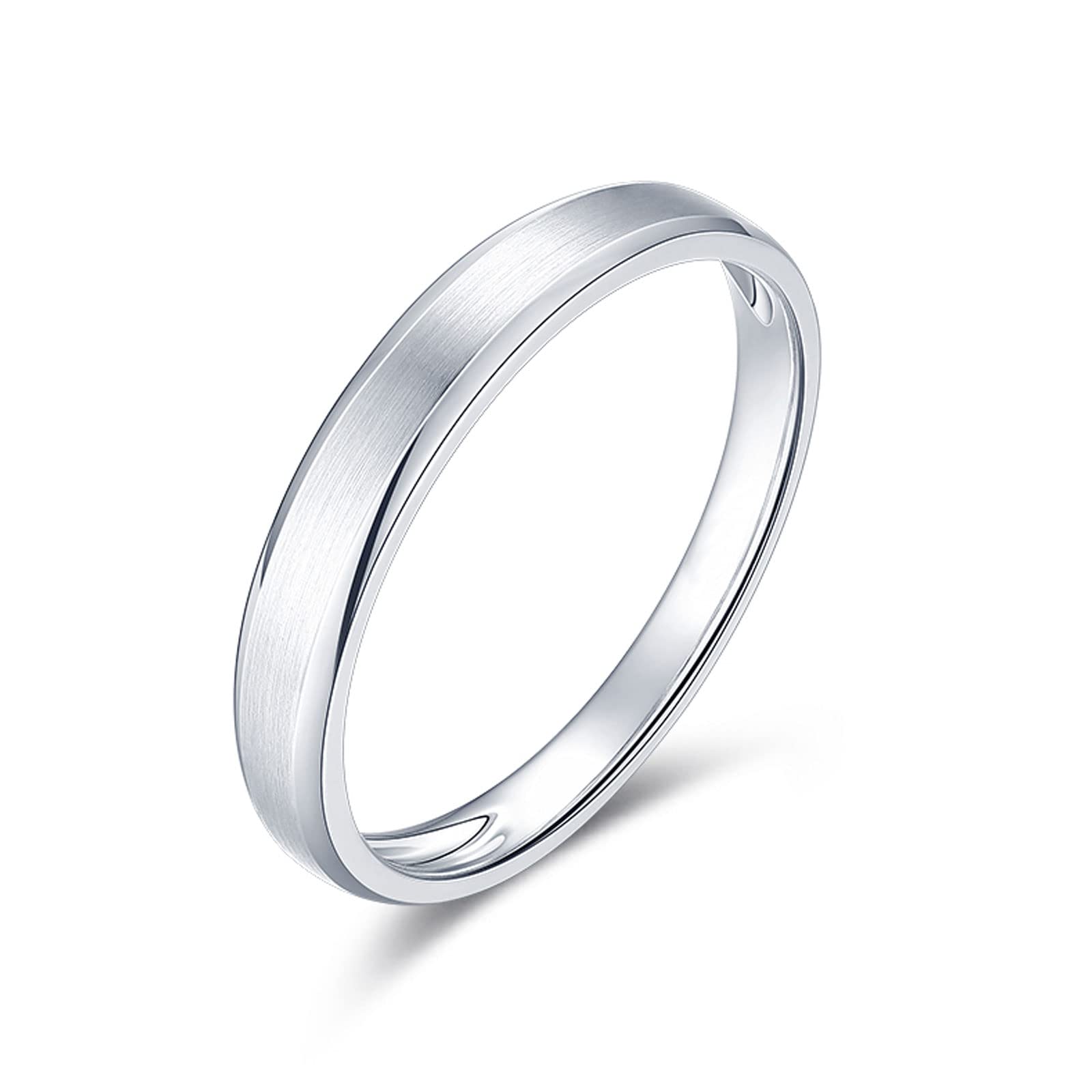 Diamond Matching Couples Rings for Him and Her - Sterling Silver/10K/14K/18K Wedding Promise Rings with Free Engraving | Perfect for Anniversaries, Engagements & Romantic Gifts
