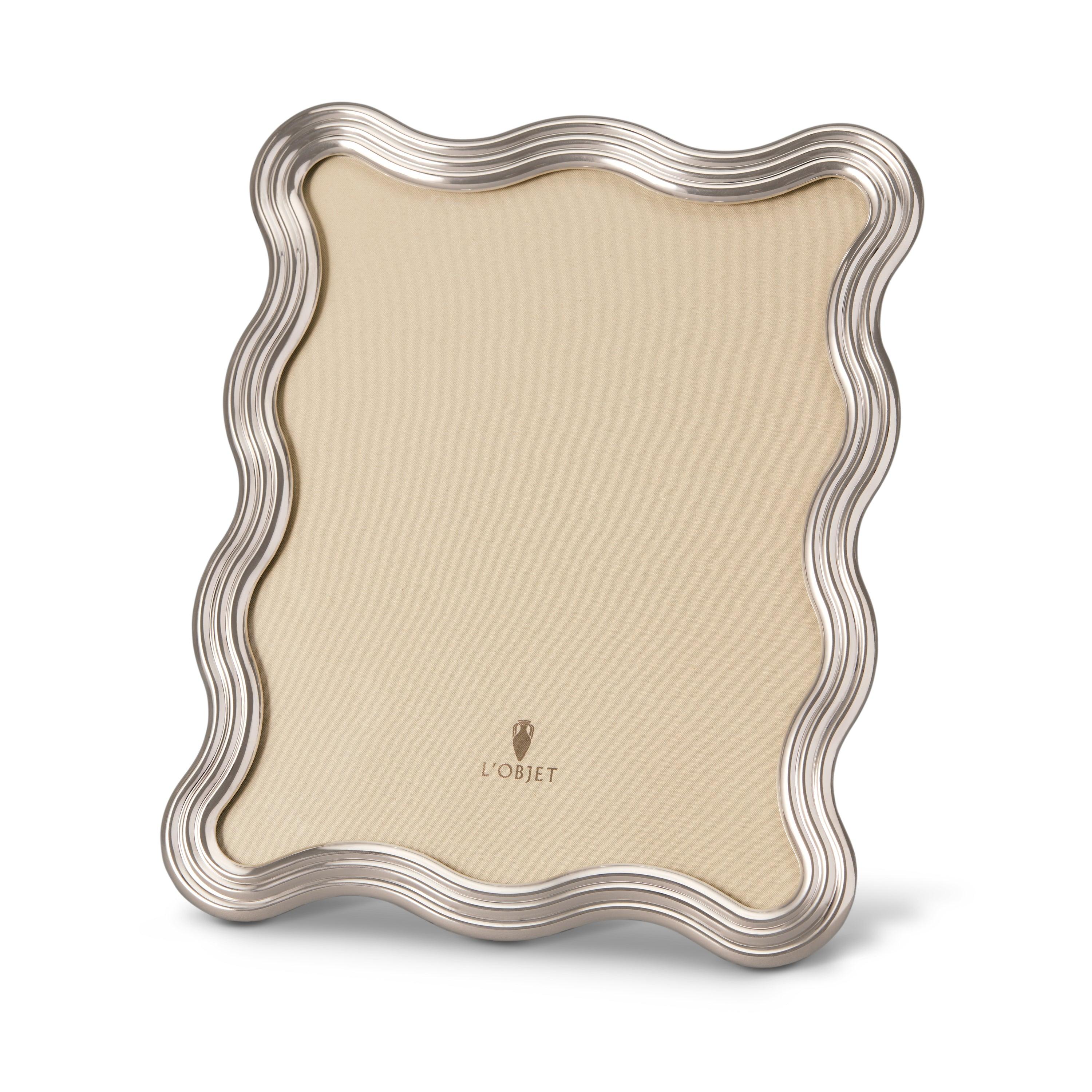 Ripple Frame Platinum 8x10 - Elegant Photo Frame for Wall Decor, Wedding, Anniversary & Home Display