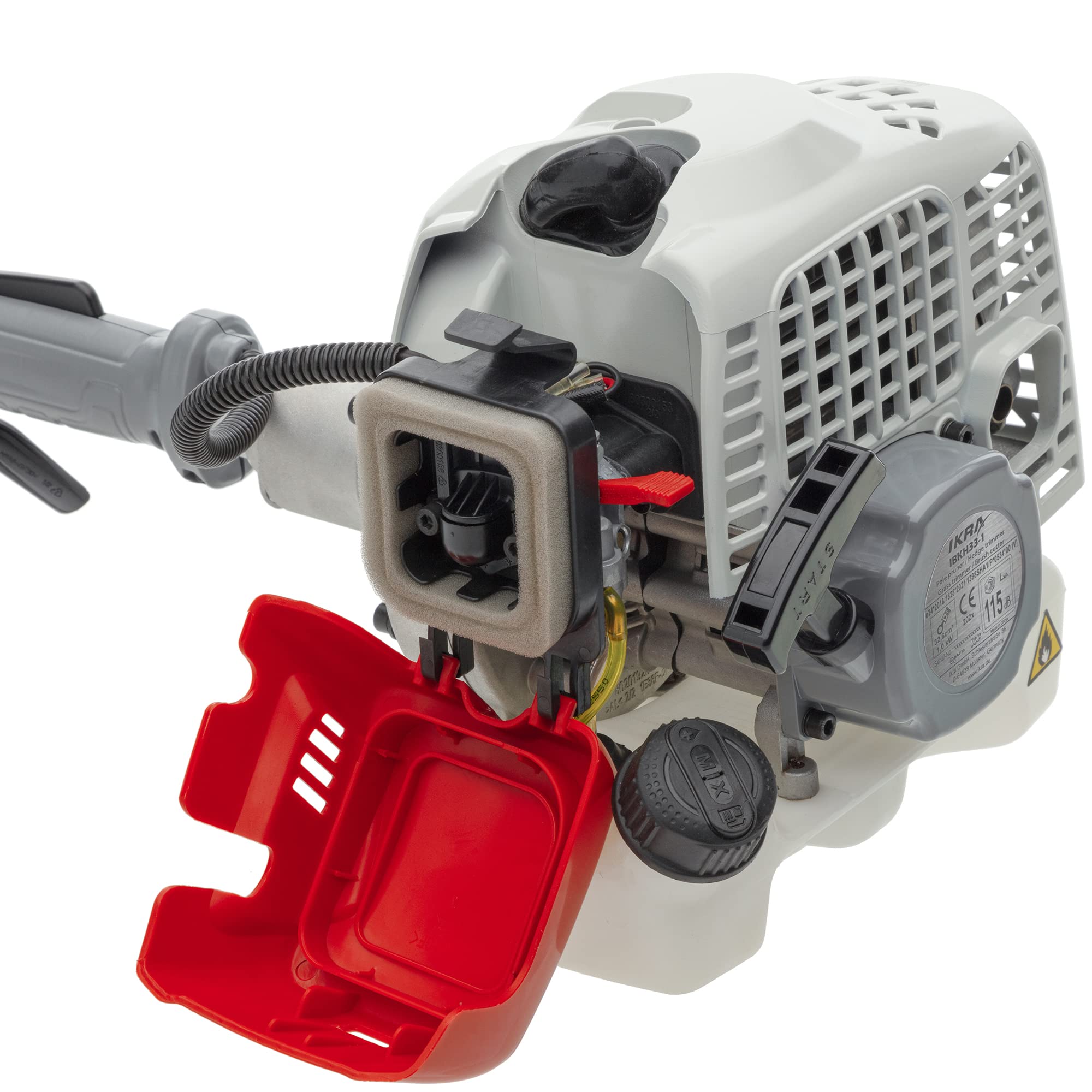 IKRA Gas-Powered 4-in-1 Multi-Tool: String Trimmer, Brush Cutter, Hedge Trimmer & Pole Saw with Extension - Perfect for Lawn Care, Yard Maintenance & Landscaping
