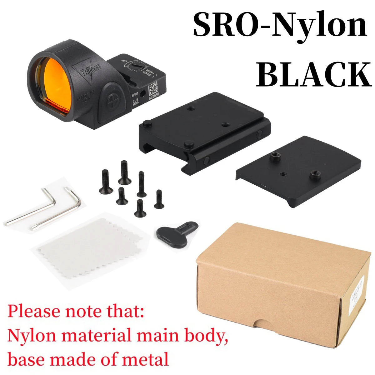 Trijicon SRO 2.5MOA Red Dot Sight - Tactical Reflex Scope for Pistols, Handguns & Rifles | Weaver/Picatinny Rail Compatible | Ideal for Hunting, Target Shooting & Home Defense