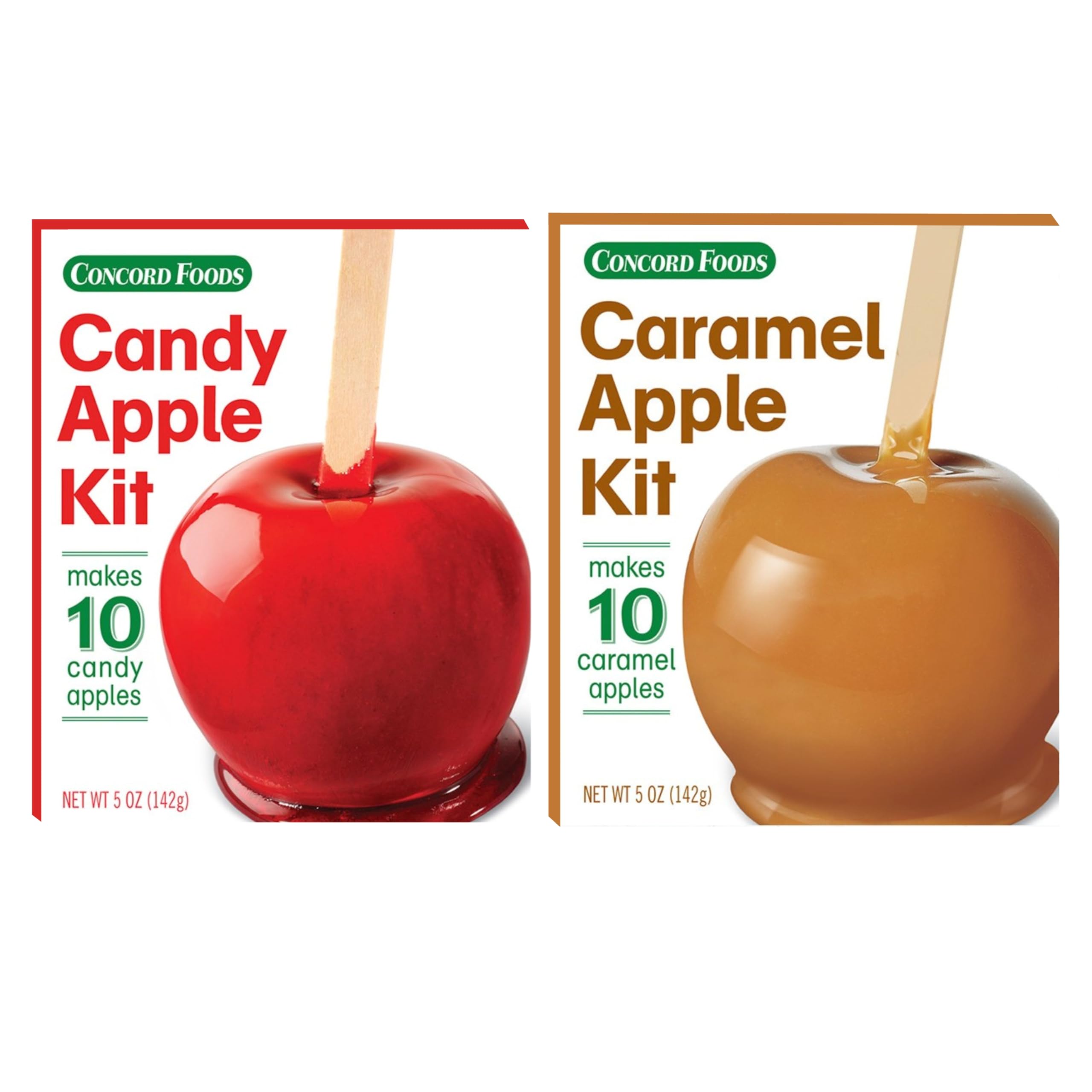 Concord Candy & Caramel Apple Kits - Make 20 Delicious Candy Apples | Perfect for Halloween, Parties & Holiday Gifts