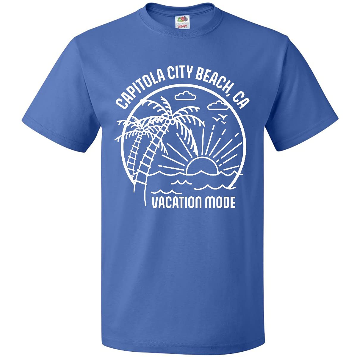 Inktastic Summer Vacation Mode Capitola City Beach California T-Shirt | Casual Graphic Tee for Beach Lovers & Travel Enthusiasts | Perfect for Summer Outings, Vacations & Coastal Getaways