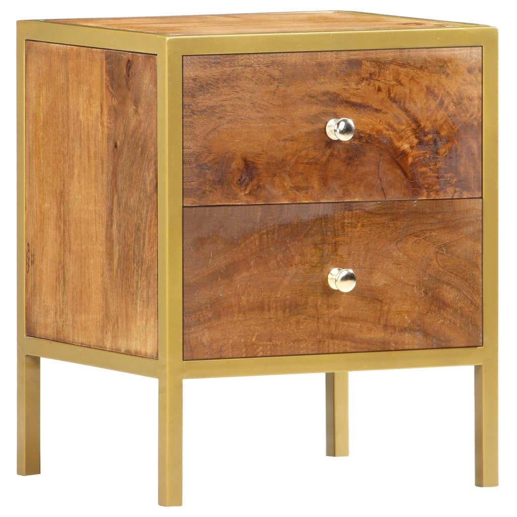 Modern Nightstand with 2 Drawers - 15.7