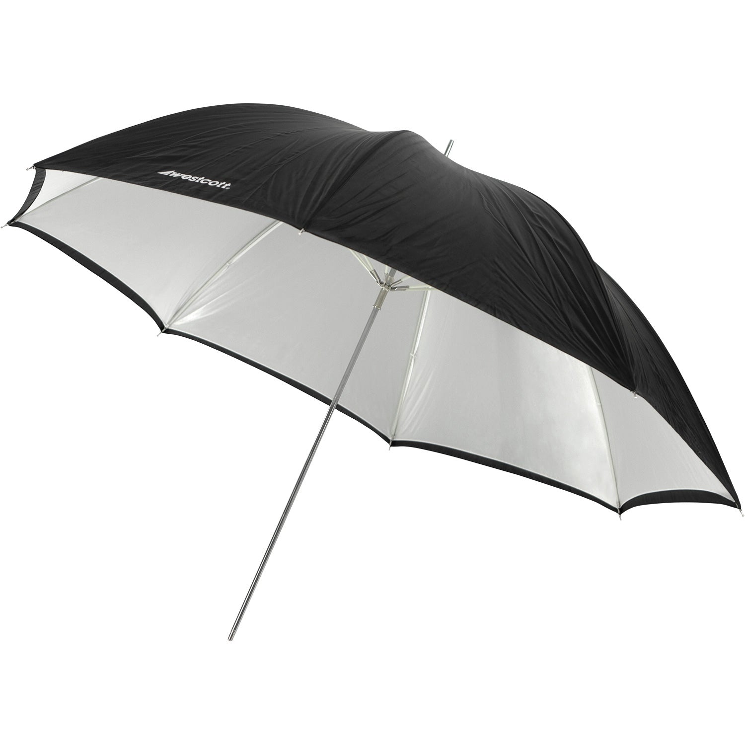 Convertible Umbrella with Optical White Satin & Removable Black Cover - 45