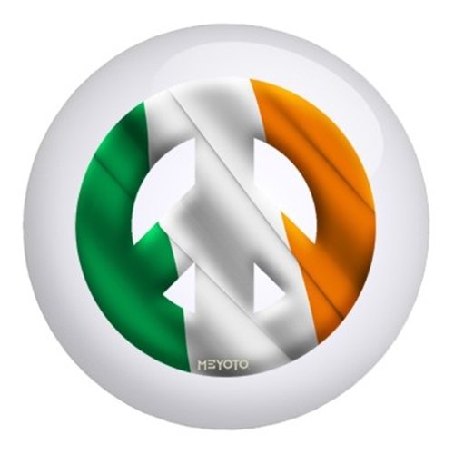 Meyoto Ireland Flag Bowling Ball - Professional Performance for Tournaments & Leagues - Perfect for Irish-Themed Events & Gifts