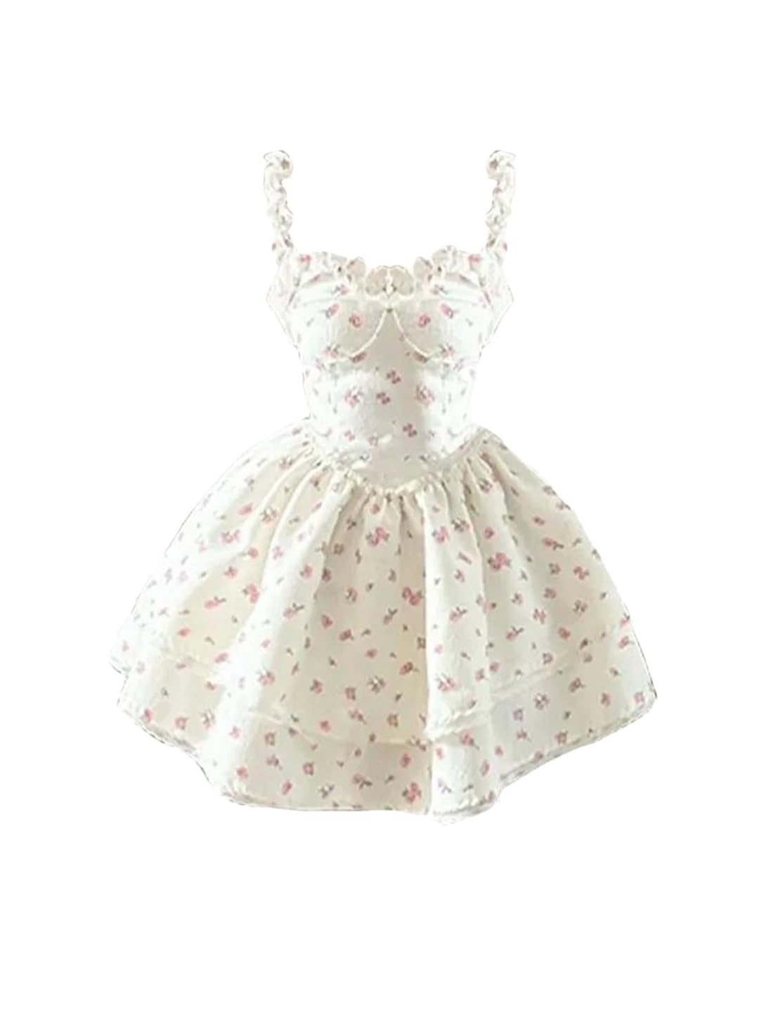 Elegant French Floral Lace Prom Dress - Sleeveless Summer Party Gown for Women | Perfect for Weddings, Cocktail Parties & Formal Events