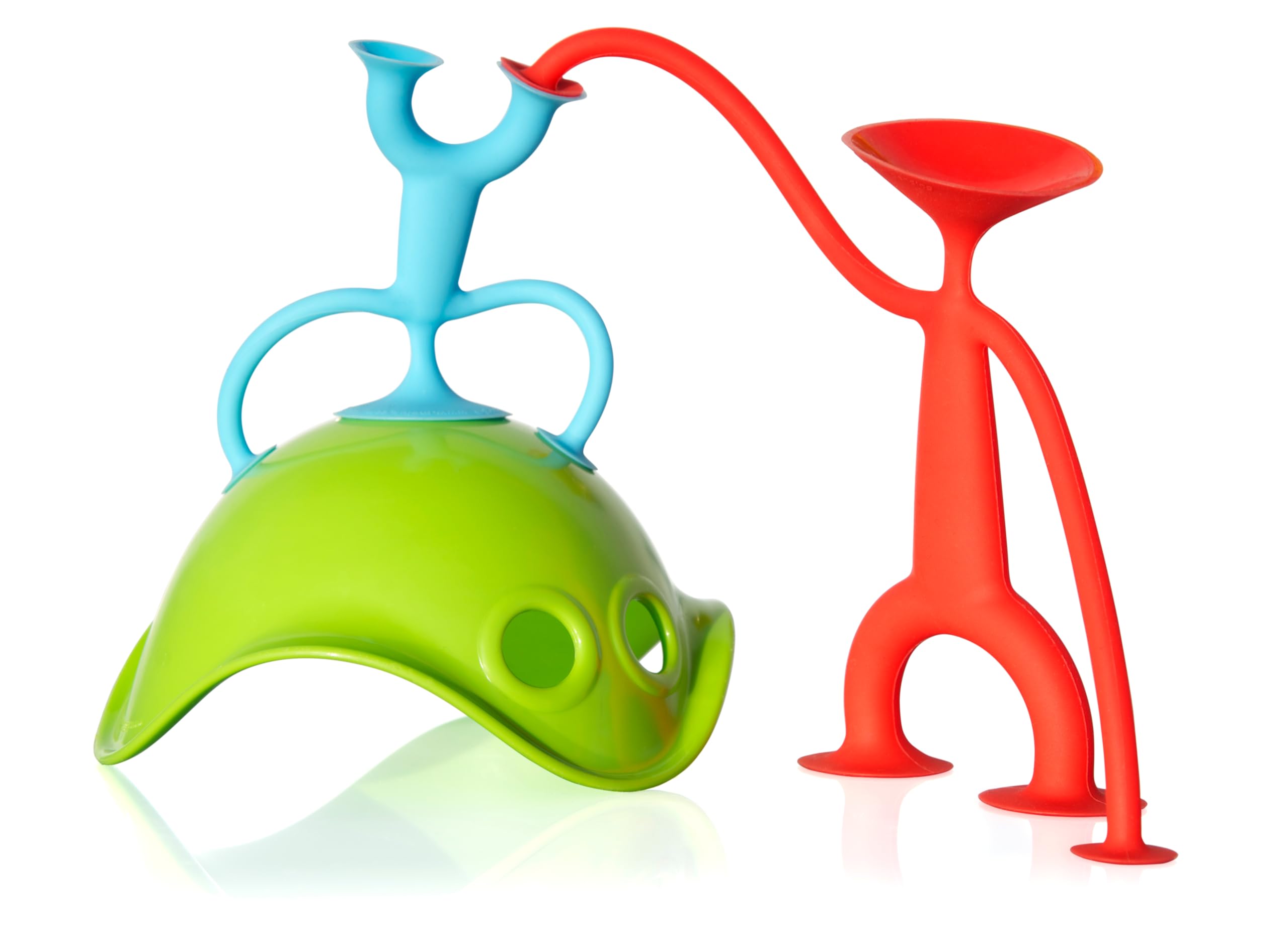 Fat Brain Toys Oogi Family by MOLUK - Red & Blue Silicone Fidget Toys for Kids & Teens - Stress Relief, Sensory Play, Classroom & Home Use