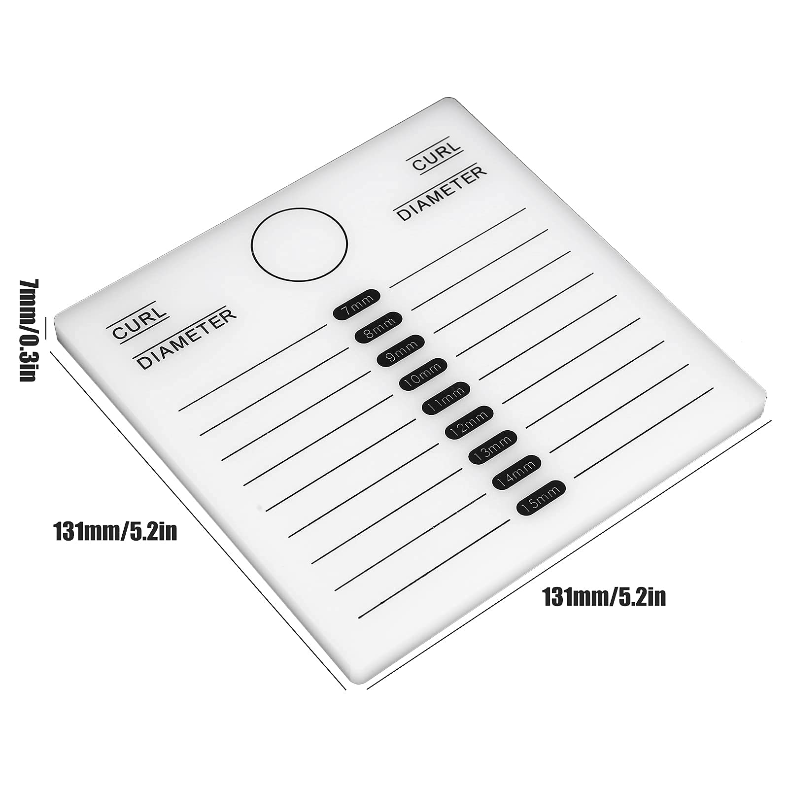 2-in-1 Lash Extension Tray - 7-15mm Crystal Acrylic Eyelash Palette for False Lashes & Adhesive Glue Holder | Professional Eyelash Extension Tools for Salons & DIY Home Use