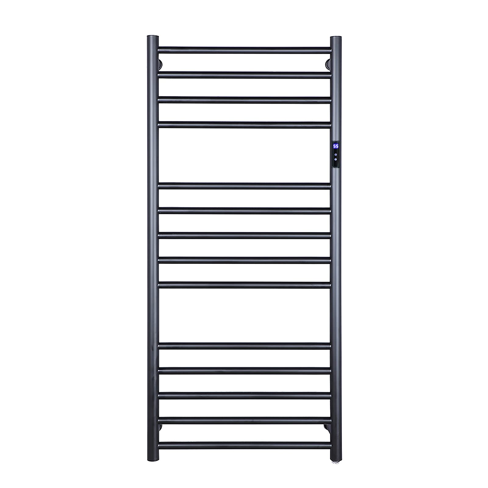 APUM Electric Heated Towel Warmer Rack - 14 Bars Wall Mounted 304 Stainless Steel with Timer (162W, Plug-in) for Bathroom, Spa, Gym & Luxury Home Use