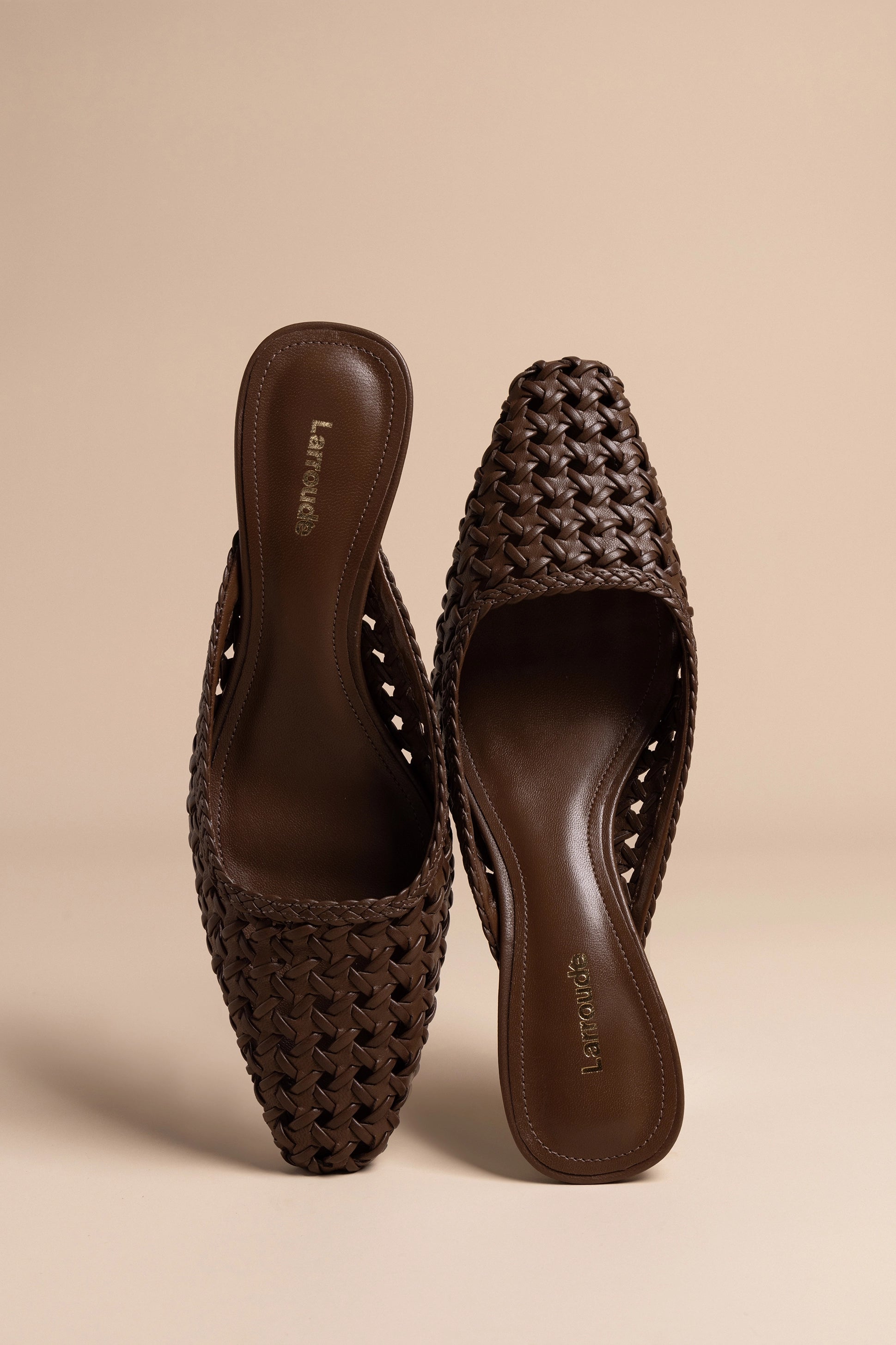 Amal Macrame Mule Sandals - Handmade Burnt Umber Leather Bohemian Shoes for Women | Perfect for Summer, Beach, and Casual Outings