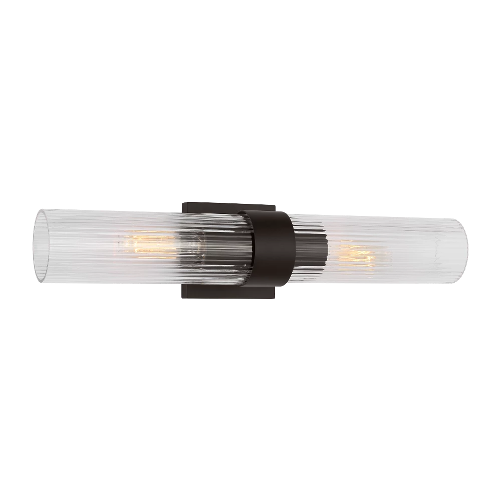 Eleanor Fluted Wall Sconce - Modern Brass Finish Lighting Fixture for Bedroom, Living Room & Hallway Decor