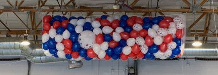 Patriotic Balloon Drop Kit - Red White & Blue Confetti Balloons for 4th of July Party Decorations | Perfect for Independence Day Celebrations, Birthday Parties & Graduation Events