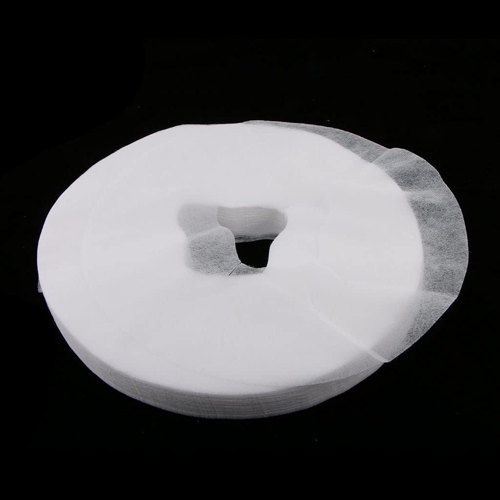 200-Pack Disposable Non-Woven Face Cradle Covers for Massage Tables & Chairs - Thick Spa Bed Protection (Ideal for Massage Therapy, Facial Treatments & Salon Hygiene)