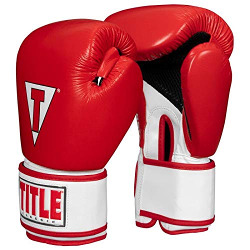 TITLE Boxing Classic Leather Super Bag Gloves 2.0 - Premium Boxing Gloves for Men & Women, Heavy Bag Training, Kickboxing, MMA & Punching Bag Workouts - Ideal for Gym, Home Training & Boxing Equipment