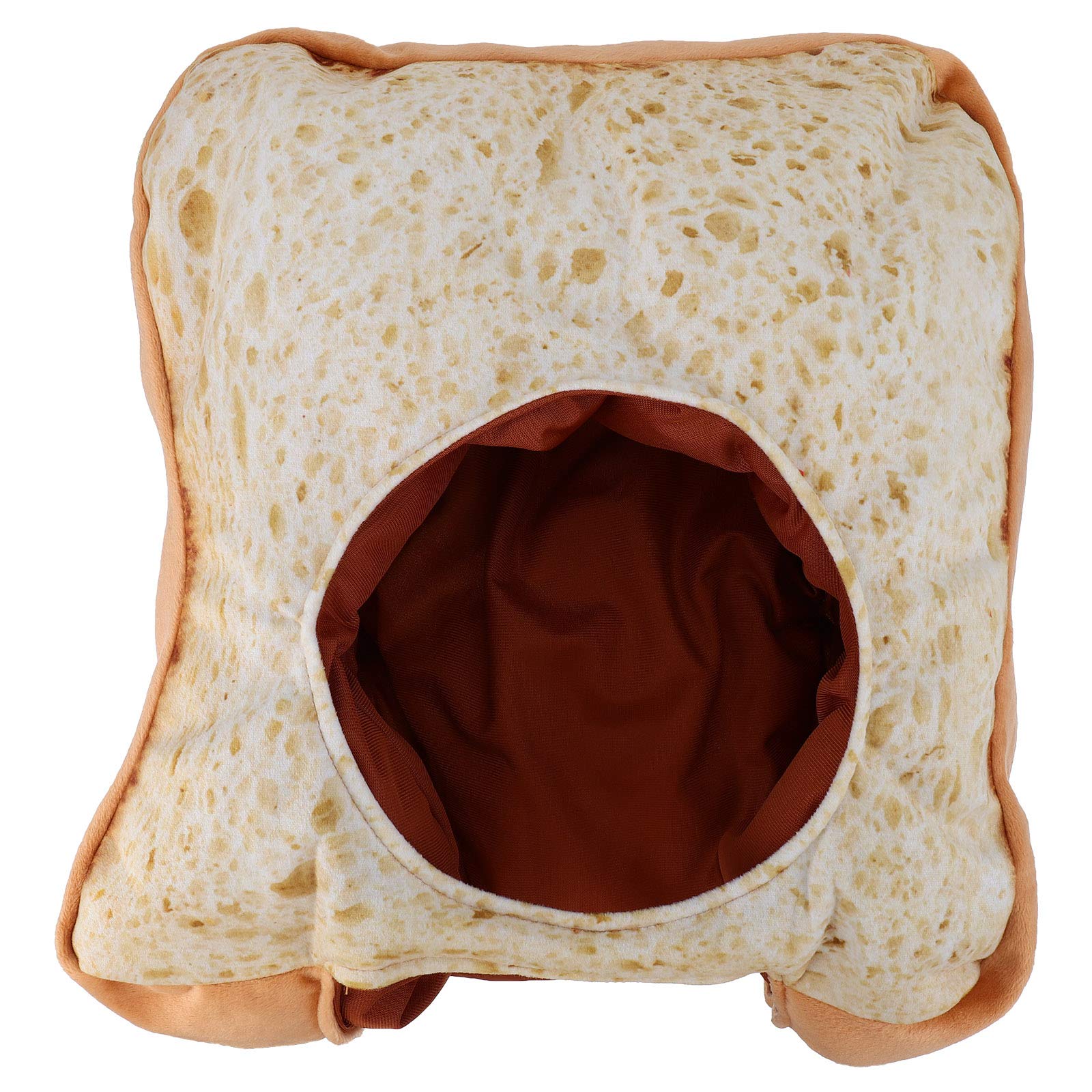 Bestoyard Cute Plush Bread Hat - Funny Novelty Costume Headgear for Cosplay, Dress Up Parties & Photo Props - Perfect for Halloween, Christmas, Anime Conventions & Themed Events