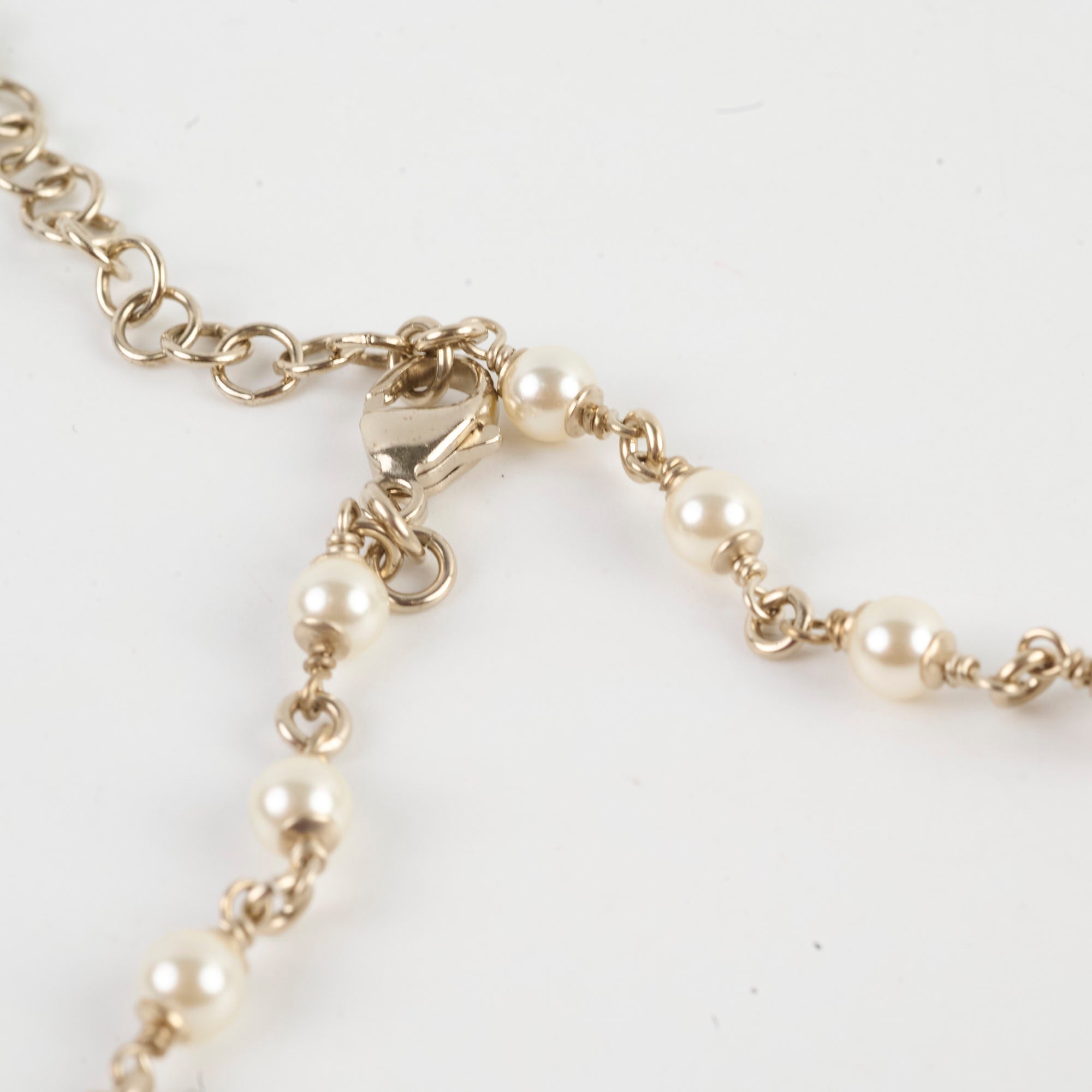 Chanel Long Pearl CC Crystal Necklace - Elegant Luxury Jewelry for Women, Perfect for Parties, Weddings & Special Occasions