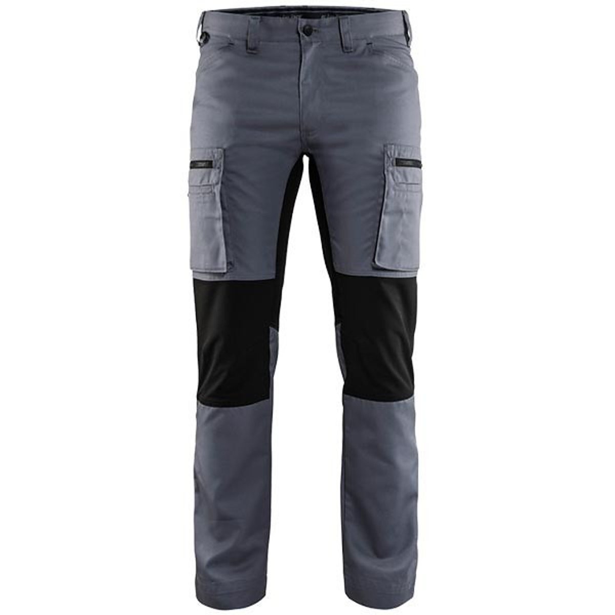 Blaklader 145918458999C56 Stretch Safety Work Pants - Navy Blue & Black - C56 Size - Durable & Comfortable for Construction, Carpentry & Outdoor Work