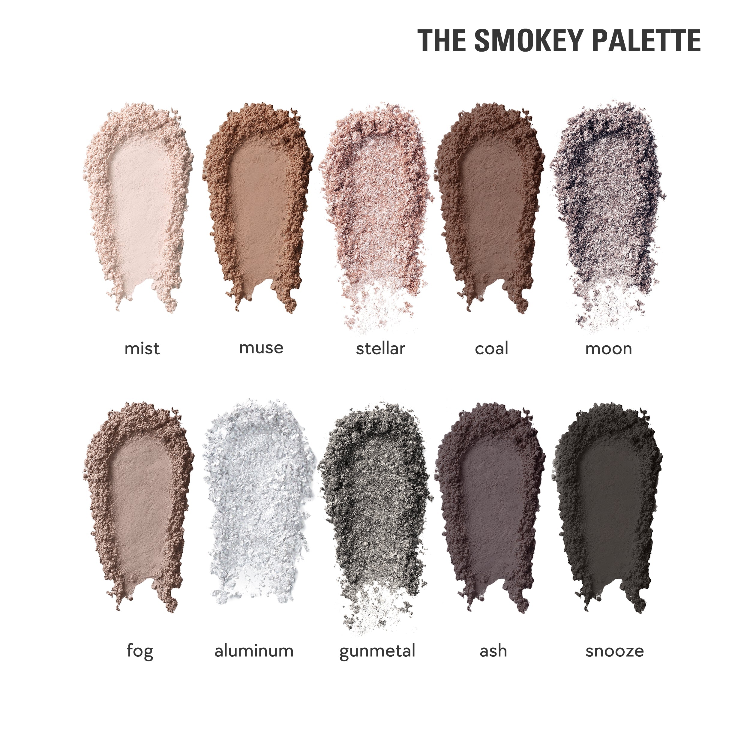 The Smokey Palette - Premium Eyeshadow Palette for Smokey Eye Makeup Looks | Perfect for Night Out, Party, and Special Occasions