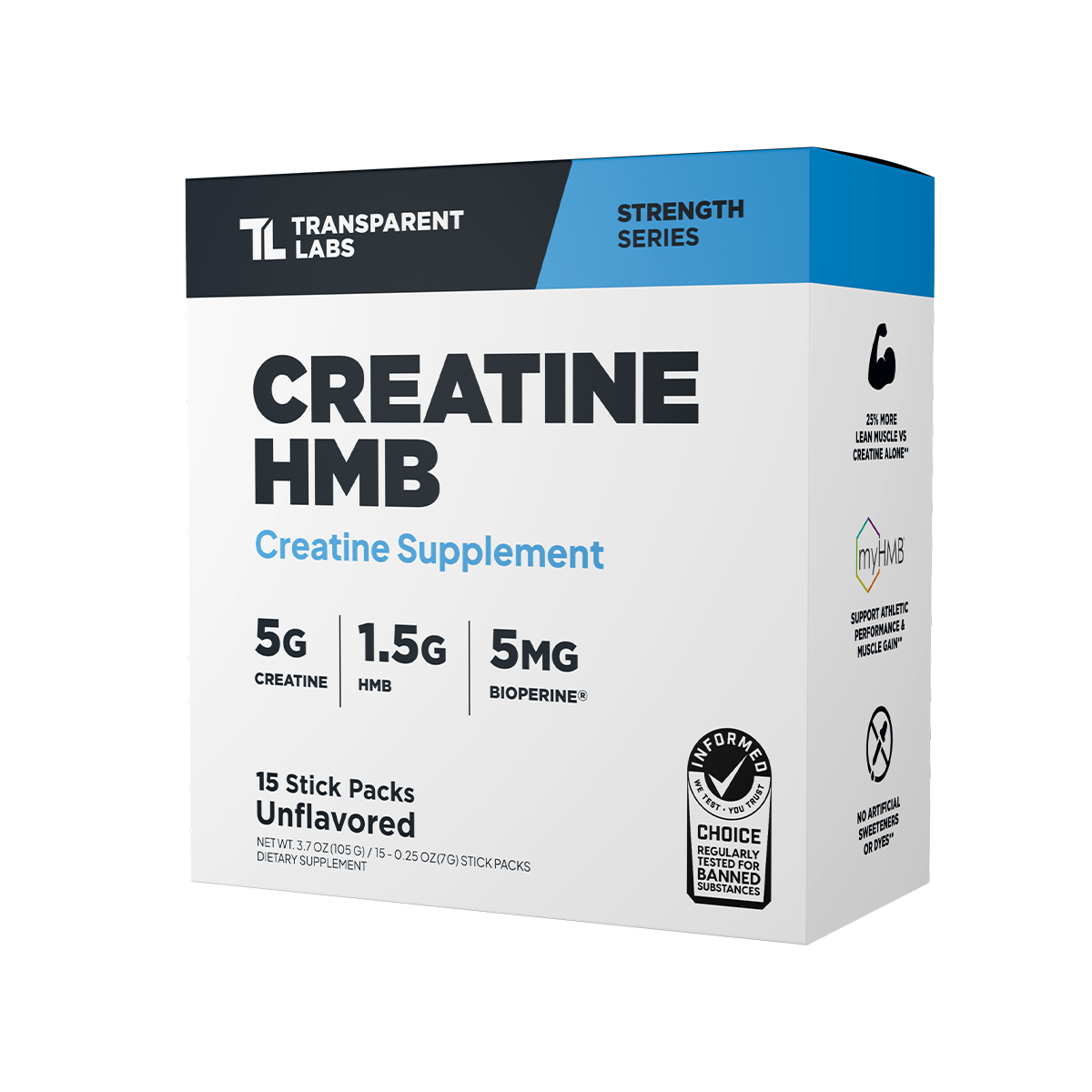 **StrengthSeries Creapure HMB Creatine Supplement - Premium Muscle Recovery & Strength Booster for Athletes & Bodybuilders | Post-Workout & Fitness Performance Enhancer**