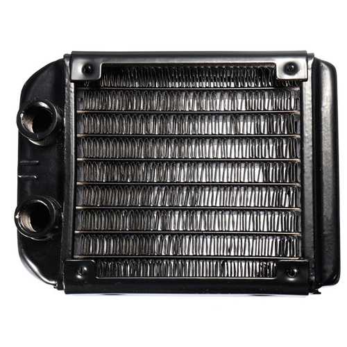8-Tube Aluminum CPU Water Cooling Radiator 130x100x30mm - High Performance Heat Sink Cooler for PC Gaming & Overclocking