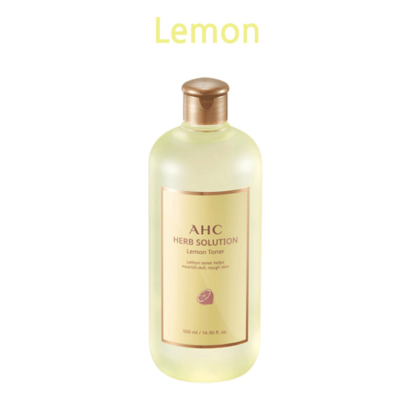AHC Herb Solution Toner 500ml - Hydrating Facial Toner for Dry & Sensitive Skin | Korean Skincare for Daily Hydration & Soothing
