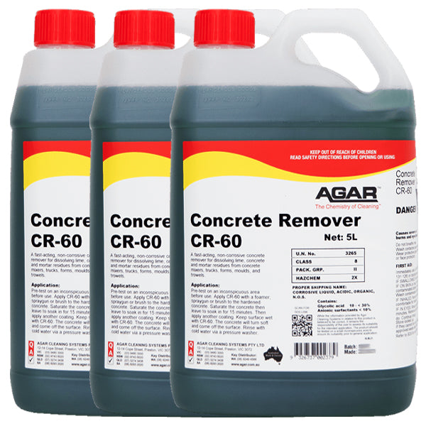Agar CR 60 Concrete Remover - Heavy-Duty Industrial Cleaner for Stubborn Stains | Perfect for Driveways, Sidewalks & Construction Sites
