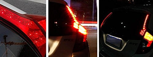2015-2020 Honda Fit LED Tail Lights - Red Lens 14-LED Brake Lamps for Rear Side Pillar | Enhanced Visibility & Style Upgrade for Night Driving & Custom Car Mods