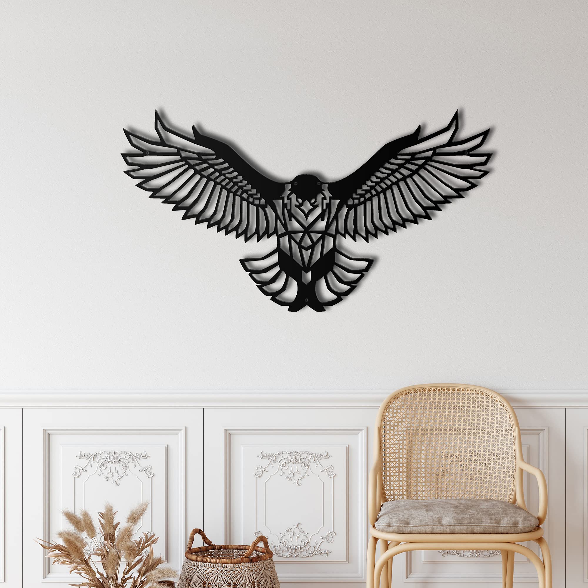 DEKADRON Metal Eagle Wall Art Decor - 24