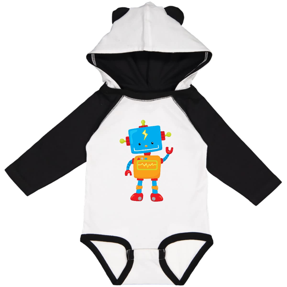 Inktastic TOY ROBOT Long Sleeve Baby Bodysuit - Soft Cotton Infant Onesie for Boys & Girls - Perfect for Playtime, Nursery & Family Photos