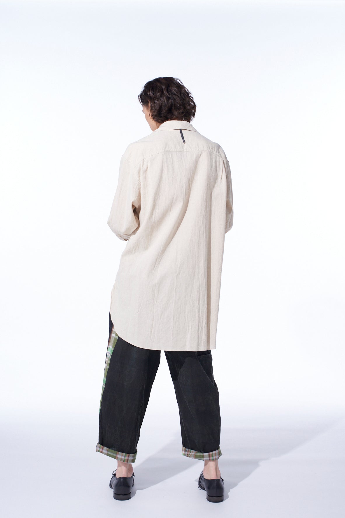 Premium Cotton Linen Poplin Pleated Oversized Shirt for Women - Comfortable & Stylish Casual Wear for Work, Travel & Everyday Outfits
