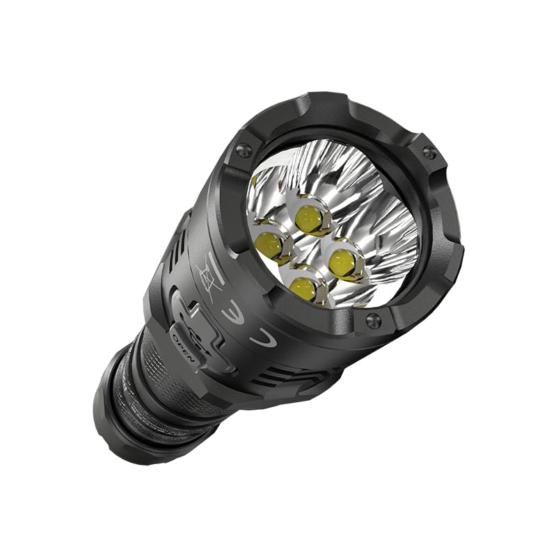 Nitecore P20iX 4000 Lumen Tactical Flashlight - USB-C Rechargeable Super Bright LED Flashlight with LumenTac Organizer | Perfect for Camping, Hiking, Emergency & Outdoor Adventures