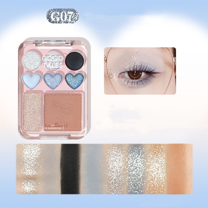 GOGOTALES Sweetheart Blush & Eyeshadow Palette - 12 Color Matte & Shimmer Makeup Set for Day & Night Looks | Perfect for Date Night, Party & Special Occasions