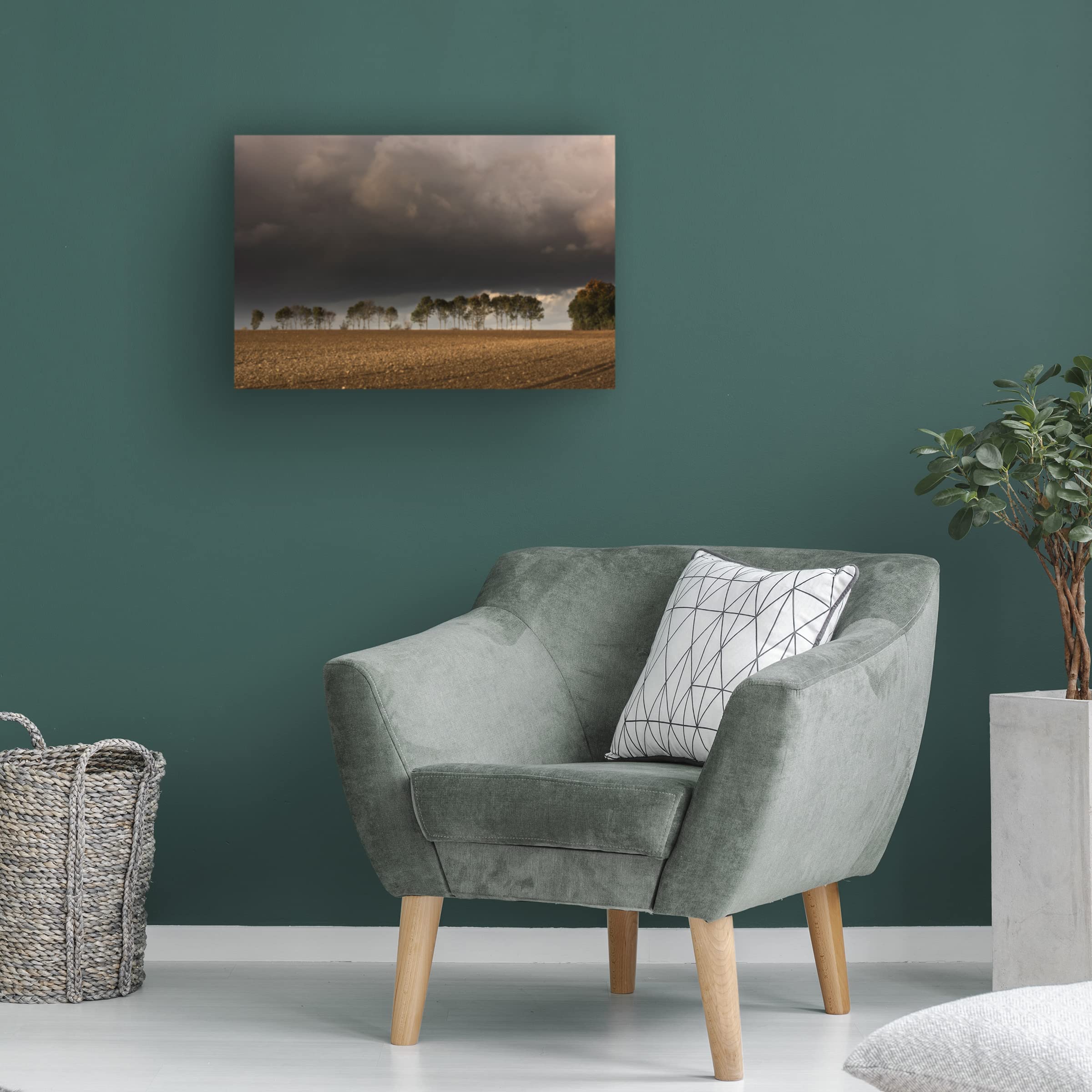 Trademark Fine Art 'War Games' Canvas Art by Geoffrey Ansel Agrons - 30x47 Inch Modern Wall Decor for Living Room, Office & Gaming Spaces