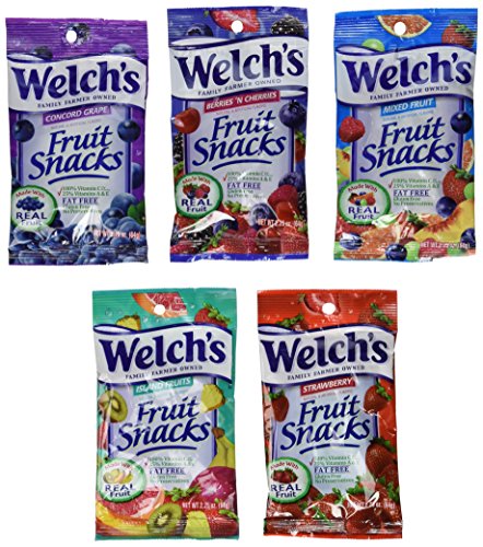 Welch's Fruit Snacks Variety Pack - 24 Count (2.25 oz Each) | Mixed Fruit Flavors | Healthy Snacks for Kids Lunch, School, Office & On-The-Go