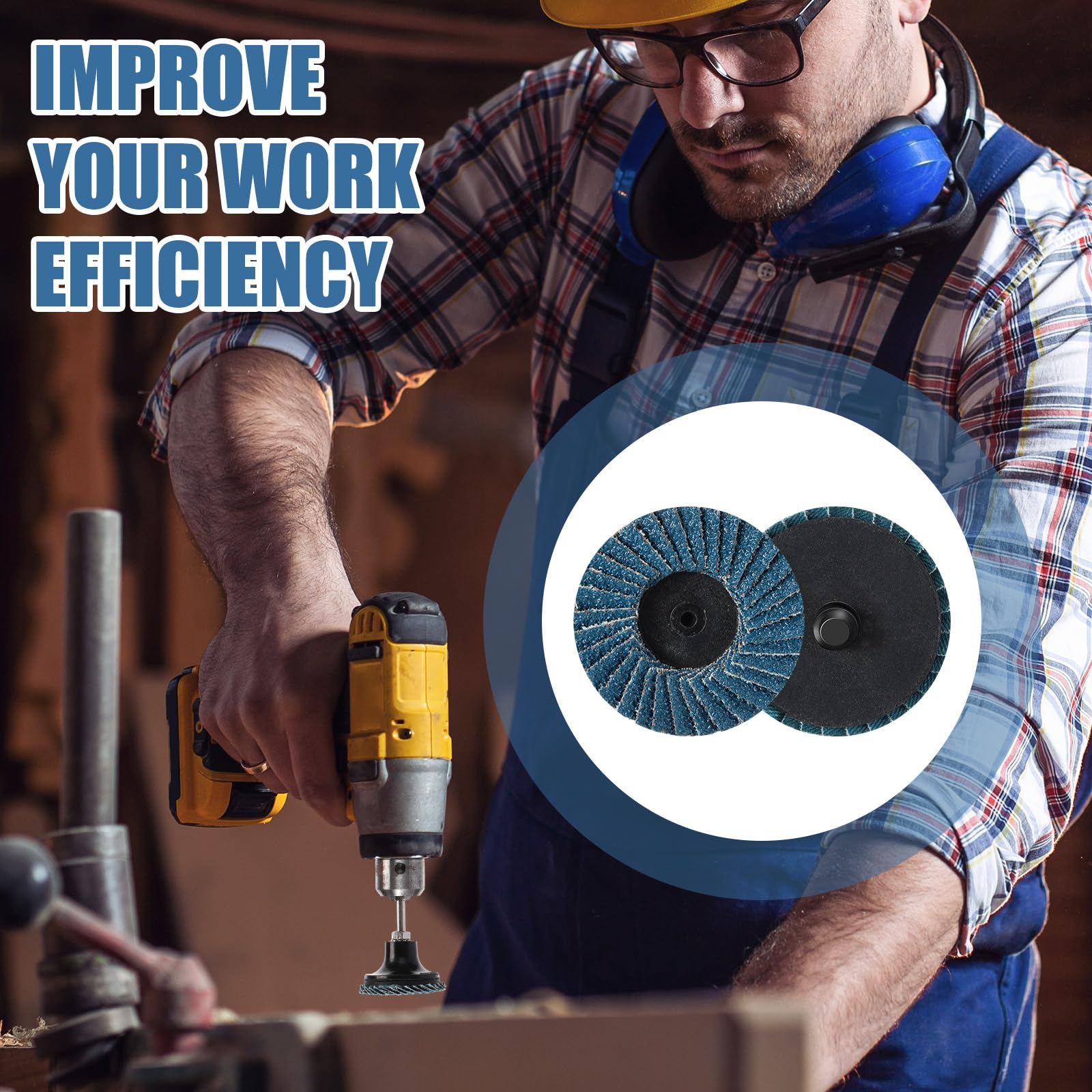 216 Pcs 2 Inch Sanding Discs Set with 1/4