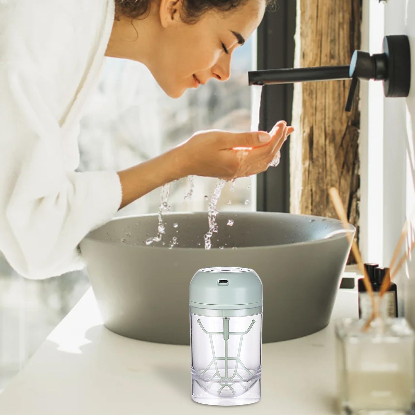 Electric Facial Foam Cleanser & Bubble Maker - Marshmallow Whip Foam Machine for Deep Skin Cleansing | Portable Facial Cleansing Tool for Women & Girls | Perfect for Daily Skincare Routine & Spa Days