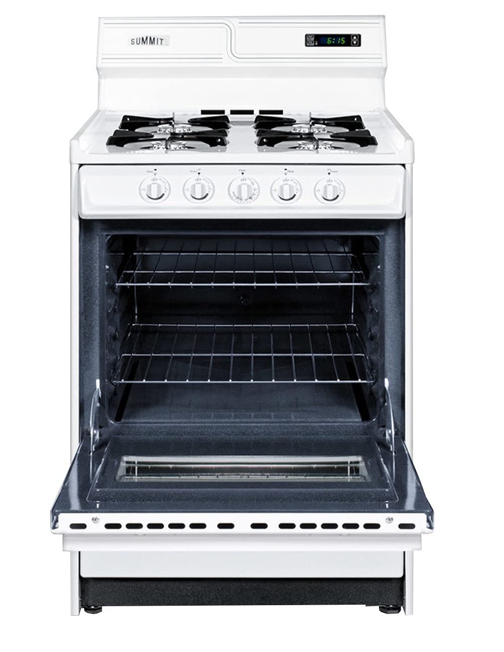 Summit WNM6307KW 30 Inch White Electric Kitchen Range - Perfect for Home Cooking, Baking & Entertaining