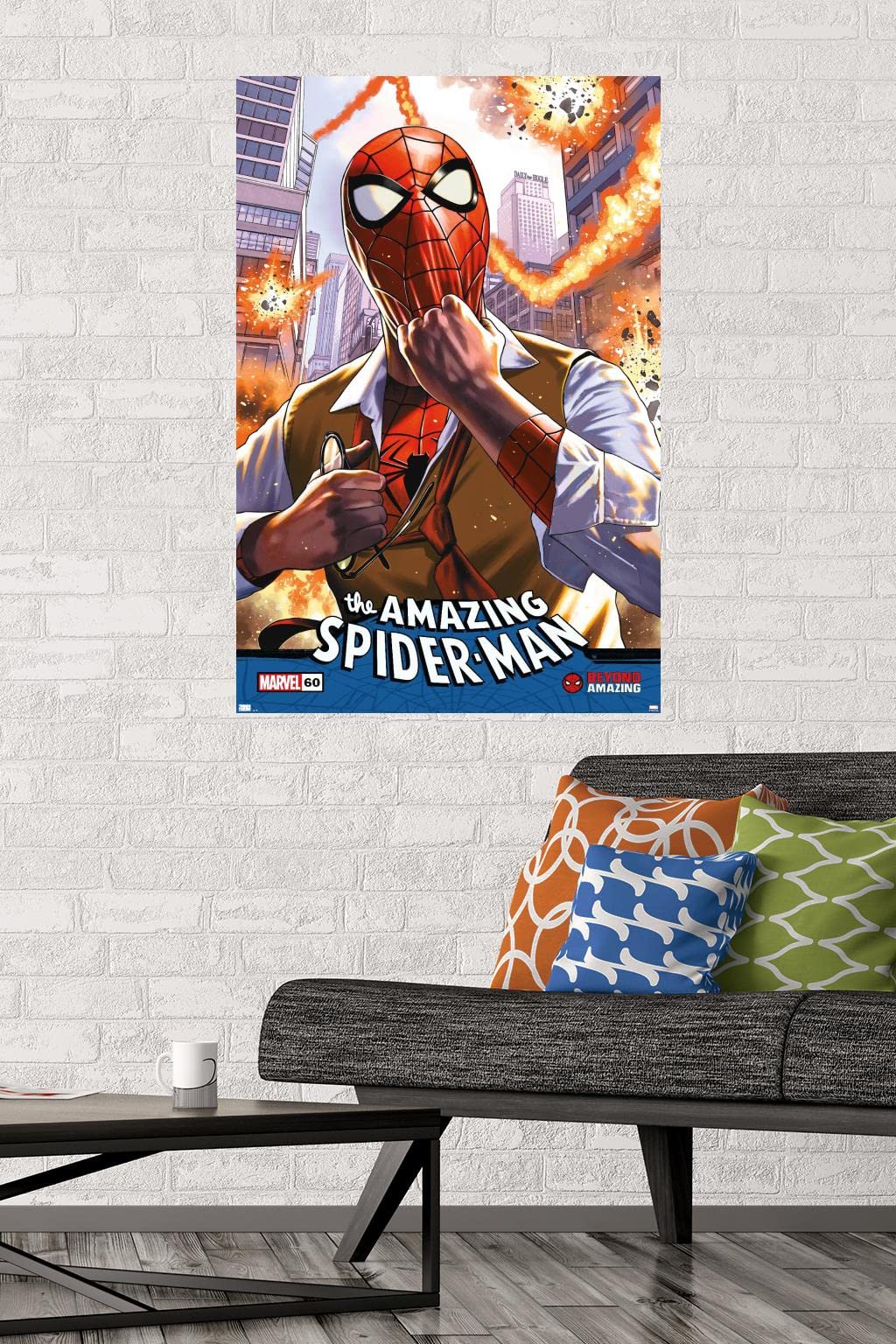 Marvel Comics Spider-Man: Beyond Amazing Quick Change Cover Wall Poster - 34L x 22.4W, Premium Unframed Version - Perfect for Home Decor, Office & Comic Book Fan Gifts