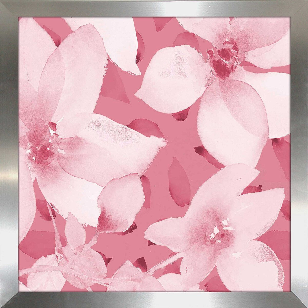 Blooming Pink Whispers I (Square) Acrylic Wall Art Print - Elegant Home Decor for Living Room, Bedroom & Office