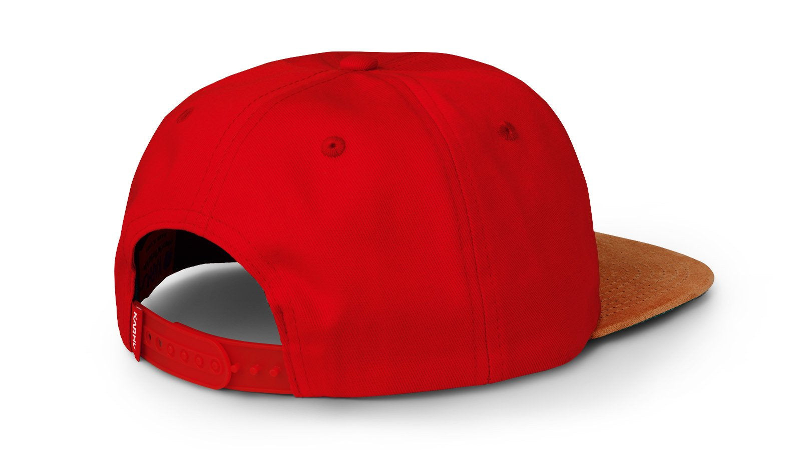 KARHU Logo Patch Snapback Cap - Fiery Red & Strong Blue | Adjustable Dad Hat for Men & Women | Streetwear Fashion & Casual Outfit Accessory