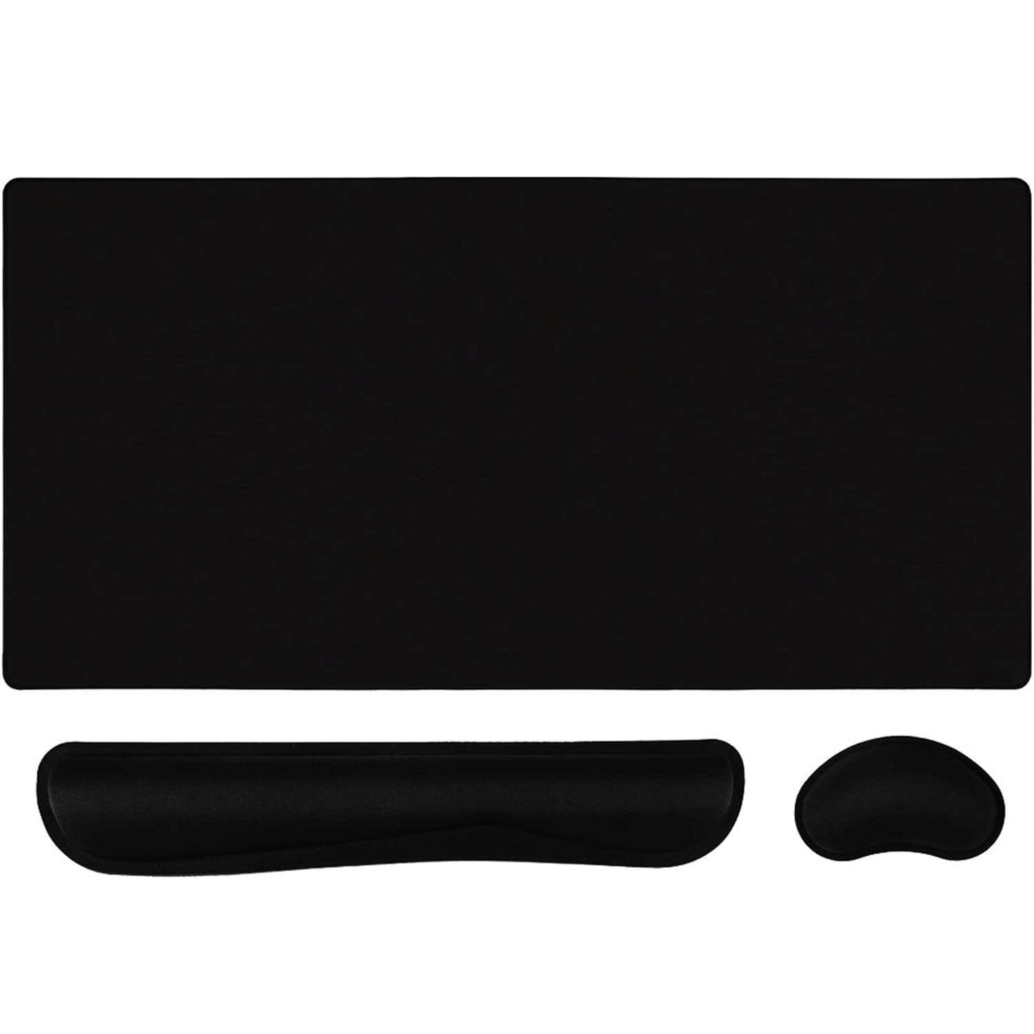 3-in-1 Gaming Keyboard Mouse Pad Set - Large Ergonomic Desk Mat for PC Gamers